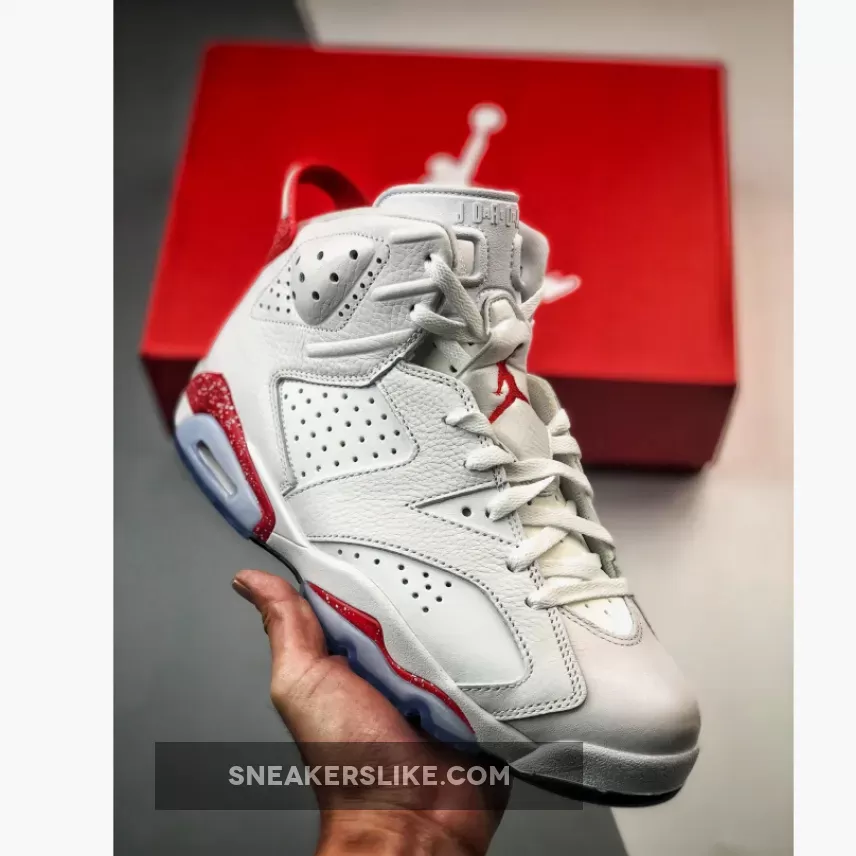 Kids Air Jordan 6 Red Oreo CT8529-162 jordan 6 red white black