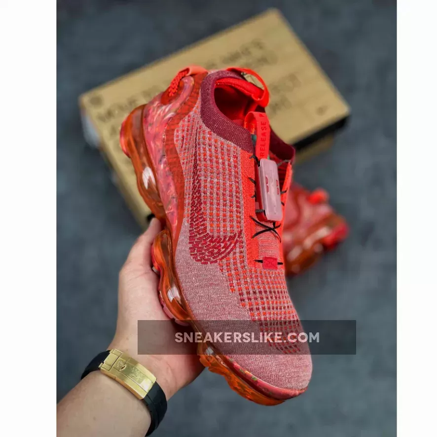 Nike Air VaporMax Flyknit Team Red/Gym Red-Flash Crimson #vapormax red