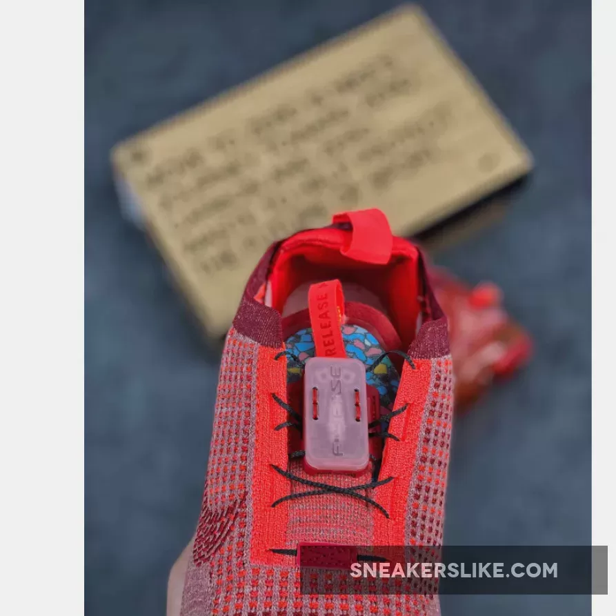 Nike Air VaporMax Flyknit Team Red/Gym Red-Flash Crimson #vapormax red
