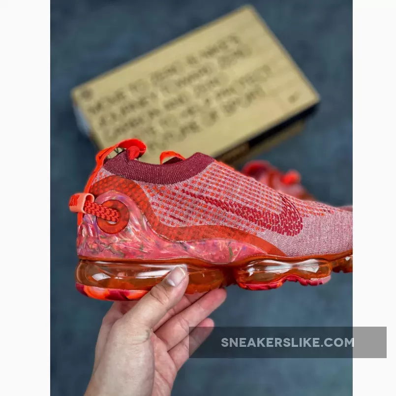 Nike Air VaporMax Flyknit Team Red/Gym Red-Flash Crimson #vapormax red