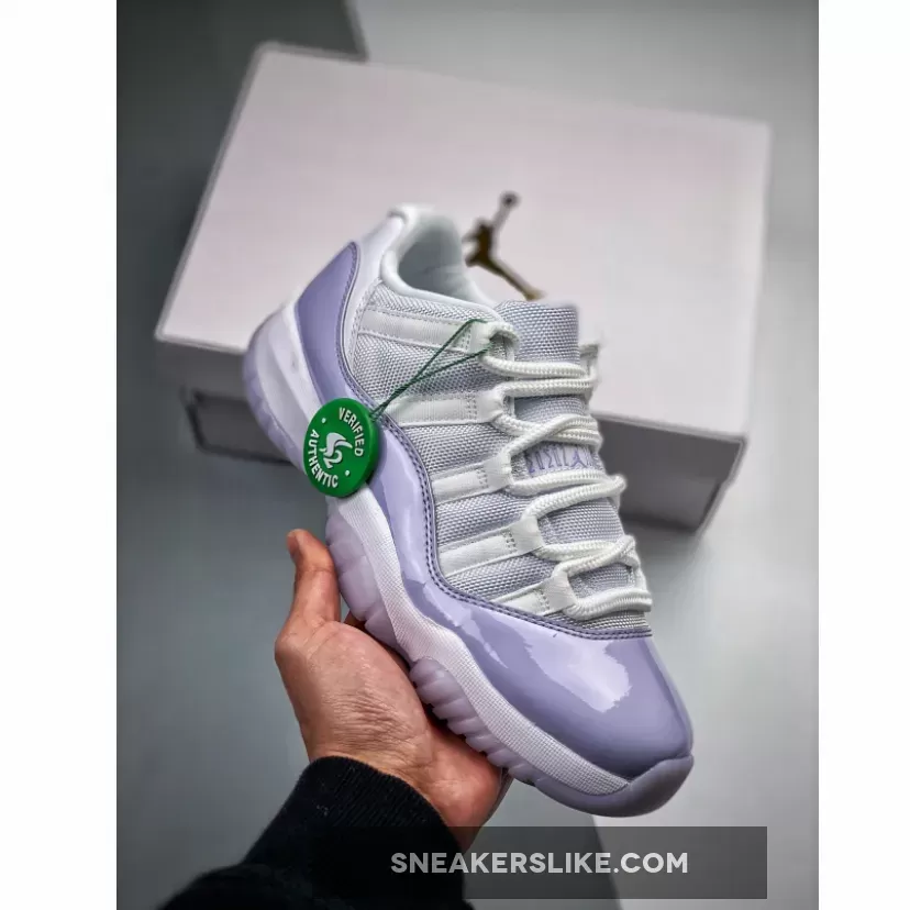 Air Jordan 11 Low White/Pure Violet / jordan 11 low light purple