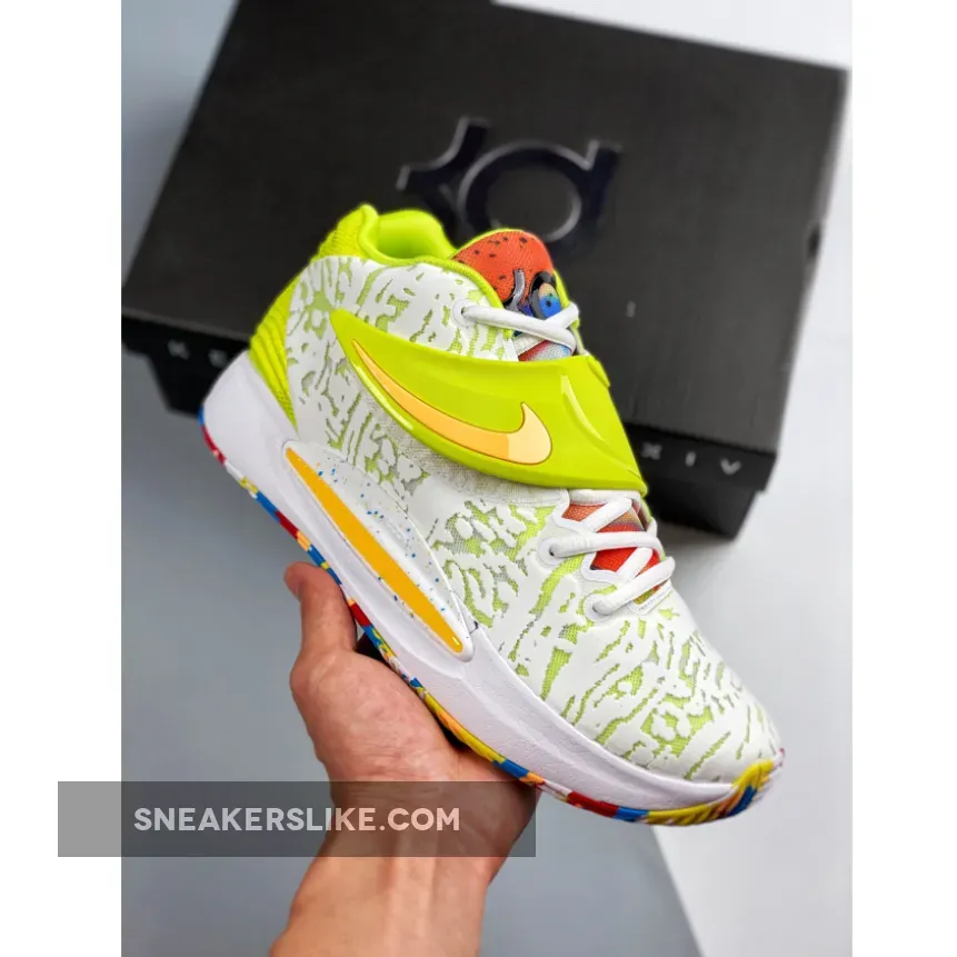 Nike KD 14 'Cyber' White/Lime Green CZ0170-101 kd 14 lime green