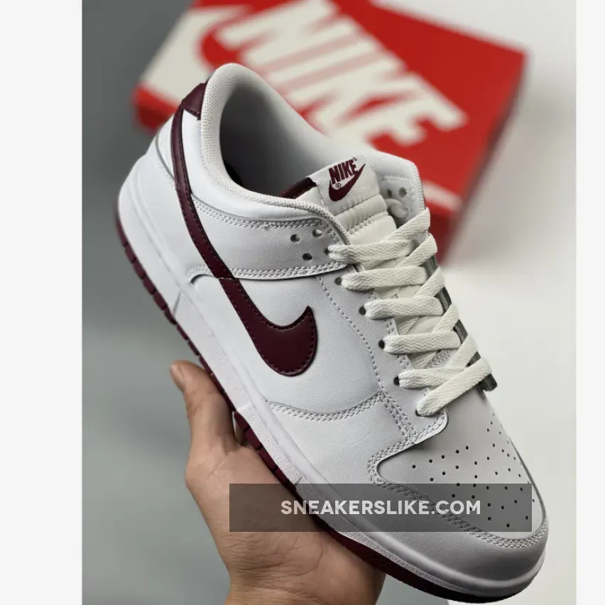 Nike Dunk Low White Night Maroon DV0831-102 maroon and pink dunks