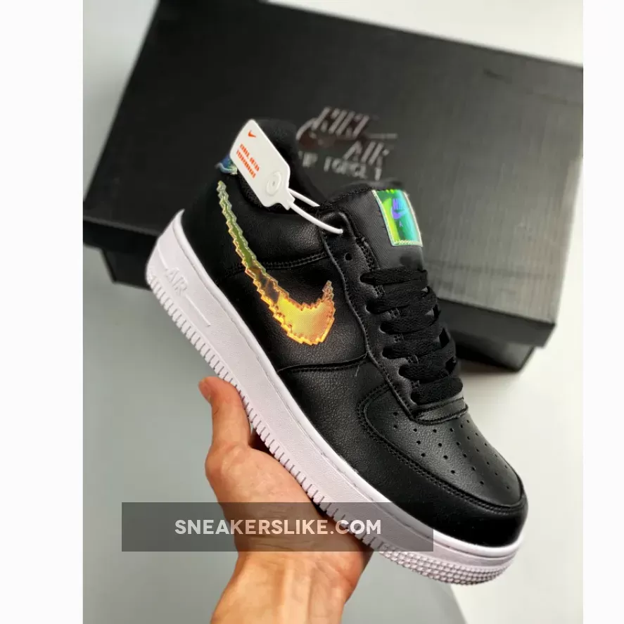 Nike Air Force 1 Low 'Iridescent Pixel' Black/Multi-Color-White Air Force 1 Iridescent Pixel