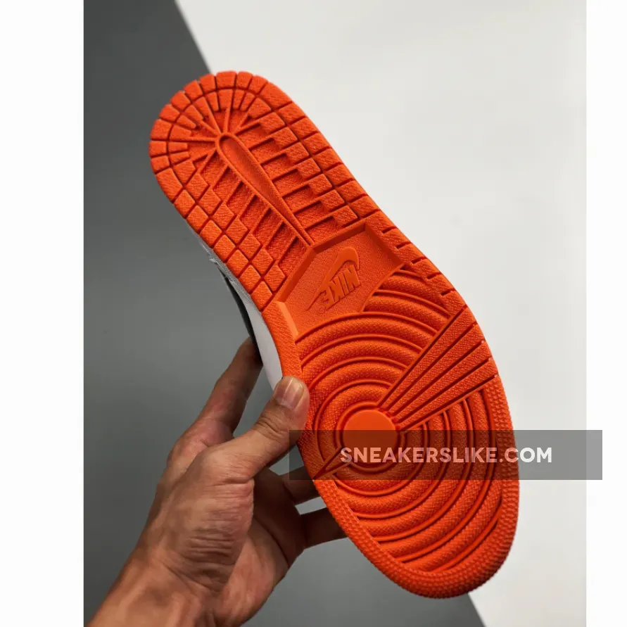 Black And Orange Jordan 1 / Air Jordan 1 High OG GS Electro Orange