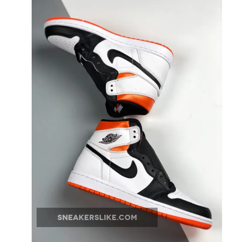 Black And Orange Jordan 1 / Air Jordan 1 High OG GS Electro Orange