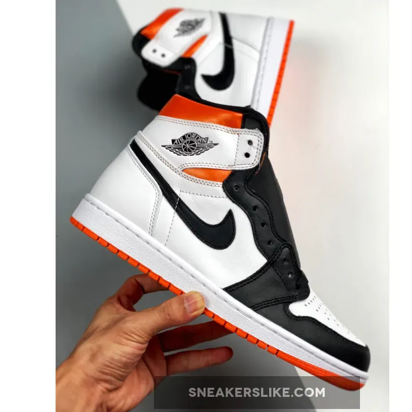 Black And Orange Jordan 1 / Air Jordan 1 High OG GS Electro Orange