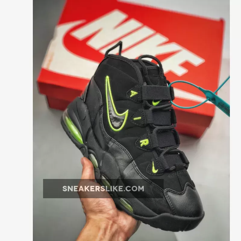 Nike Air Max Uptempo Black/Volt - air max uptempo volt