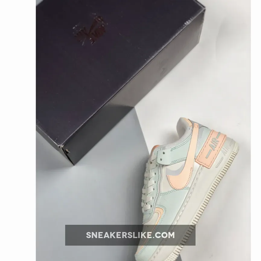 Nike Air Force 1 Shadow Barely Green Crimson Tint For Womens CU8591-104 / af1 shadow sail barely green