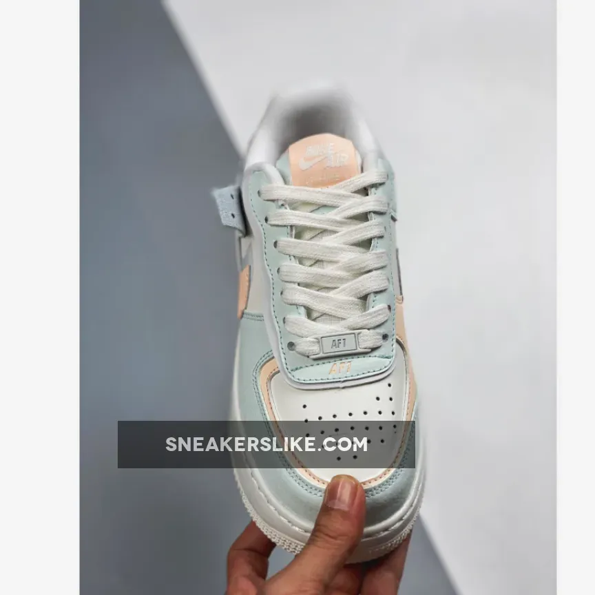 Nike Air Force 1 Shadow Barely Green Crimson Tint For Womens CU8591-104 / af1 shadow sail barely green