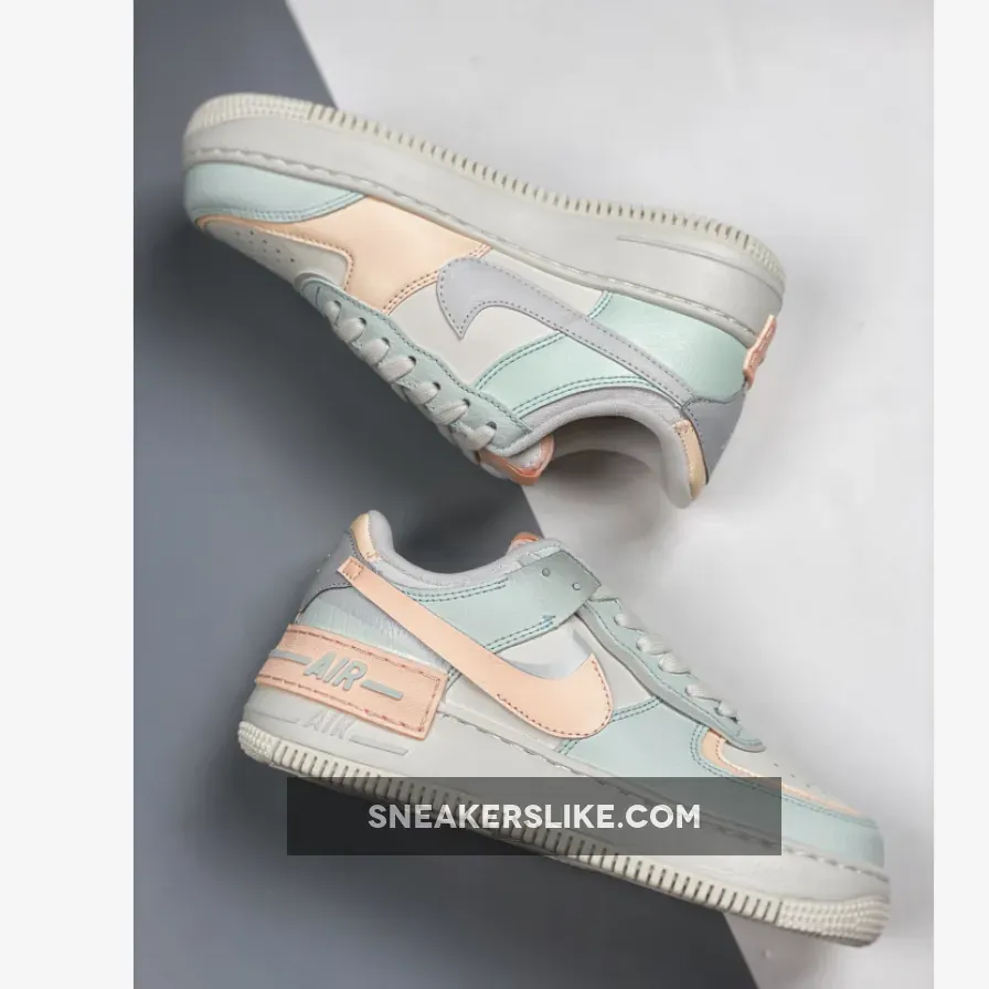 Nike Air Force 1 Shadow Barely Green Crimson Tint For Womens CU8591-104 / af1 shadow sail barely green