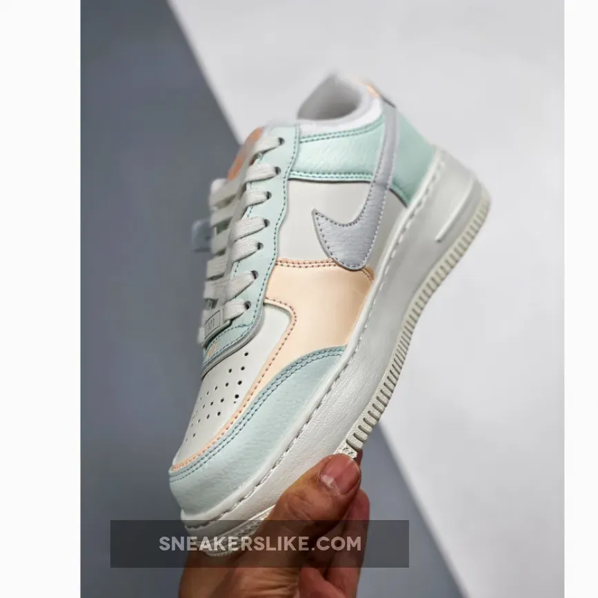 Nike Air Force 1 Shadow Barely Green Crimson Tint For Womens CU8591-104 / af1 shadow sail barely green