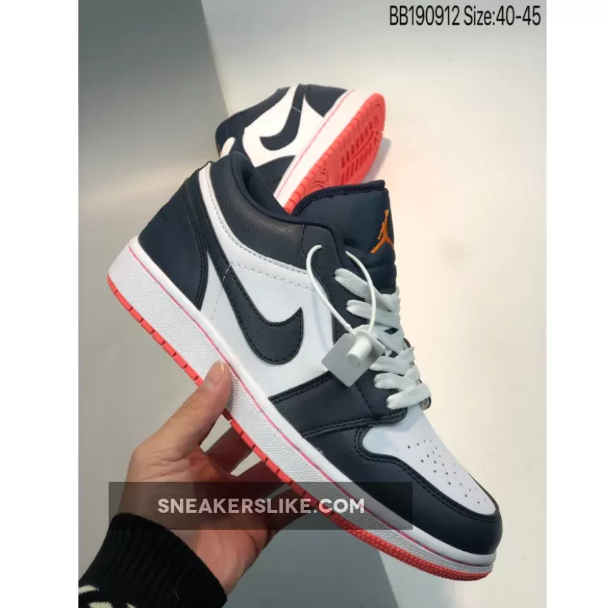 Air Jordan 1 Retro Low Ember Obsidian/Ember Glow-White AJ1 #air jordan 1 low obsidian ember glow