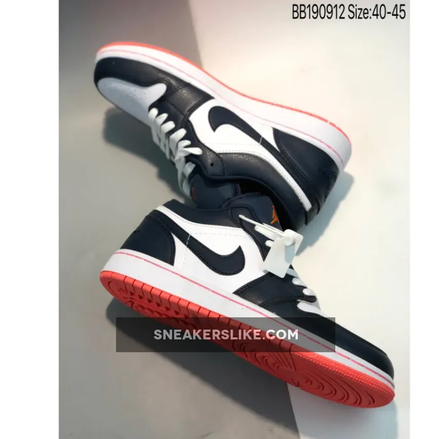 Air Jordan 1 Retro Low Ember Obsidian/Ember Glow-White AJ1 #air jordan 1 low obsidian ember glow