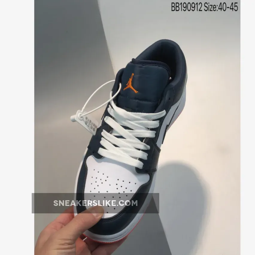 Air Jordan 1 Retro Low Ember Obsidian/Ember Glow-White AJ1 #air jordan 1 low obsidian ember glow