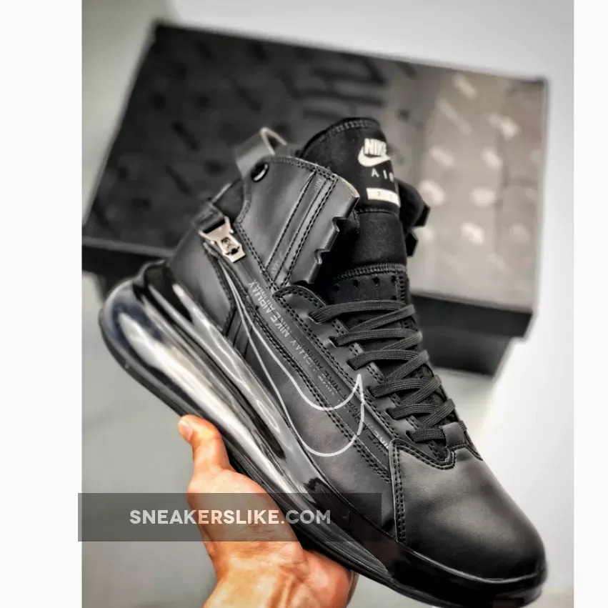 Nike Air Max 720 Saturn 'Triple Black' AO2110-001 Brand New