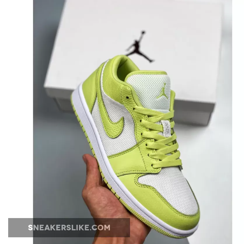 Air Jordan 1 Low Summit White/Limelight DH9619-103 air jordan 1 low limelight