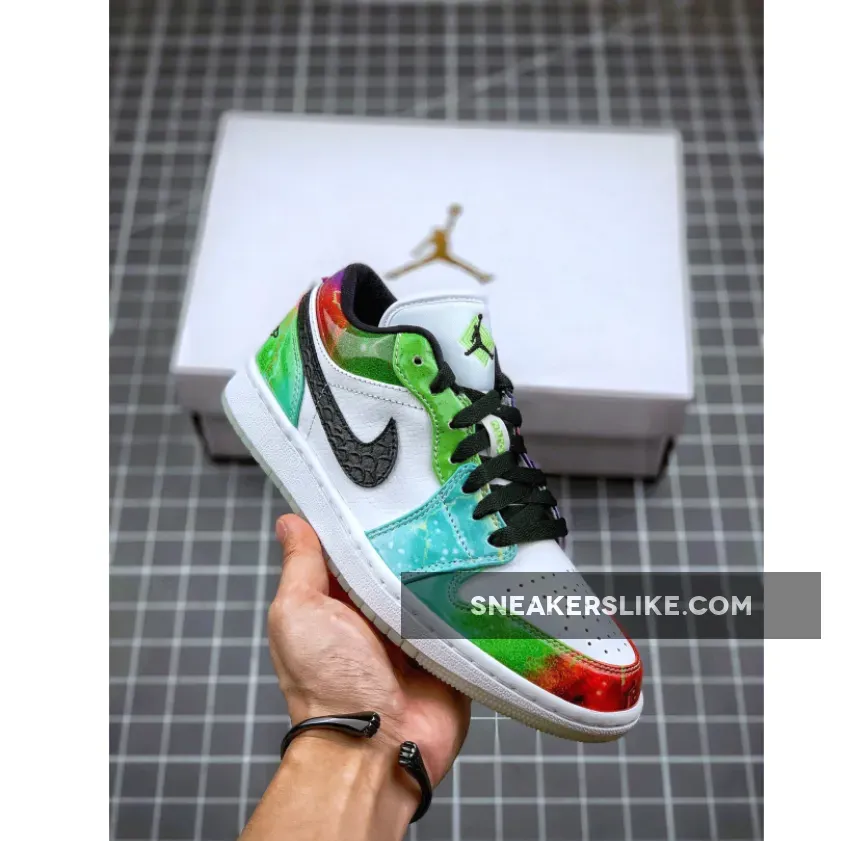 Jordan 1 Low Galaxy For Womens CW7310-909 Galaxy Jordan 1