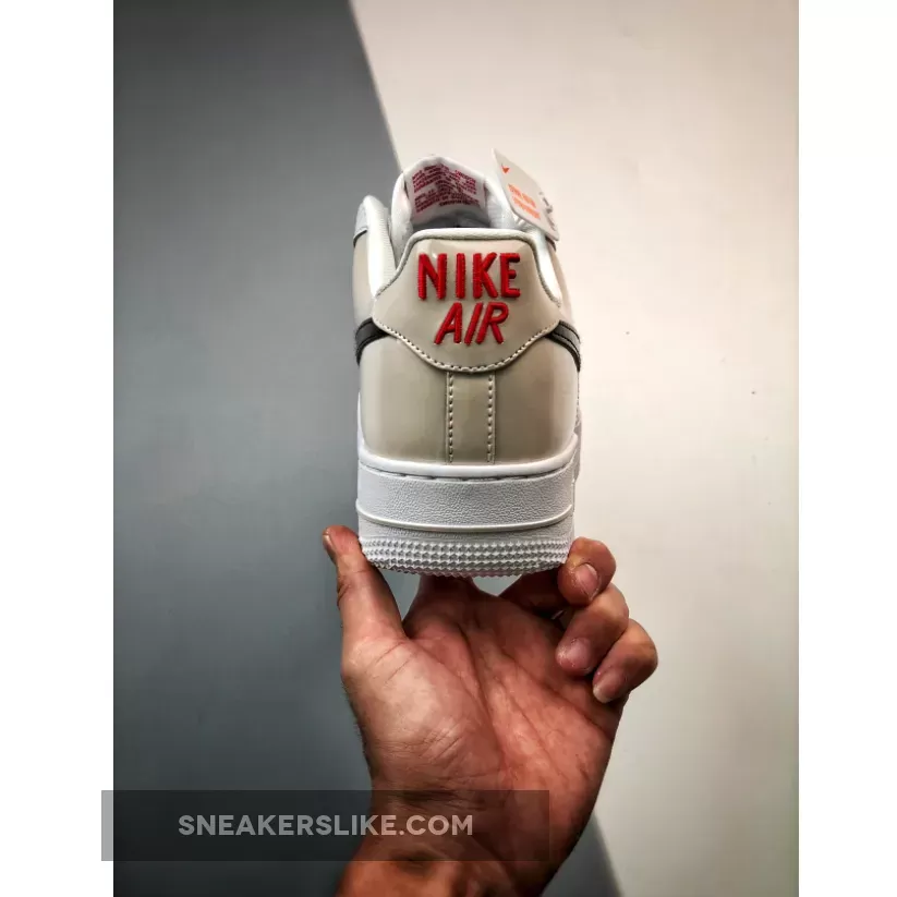Nike Air Force 1 Low Light Iron Ore/Black-White-University Red air force one patent