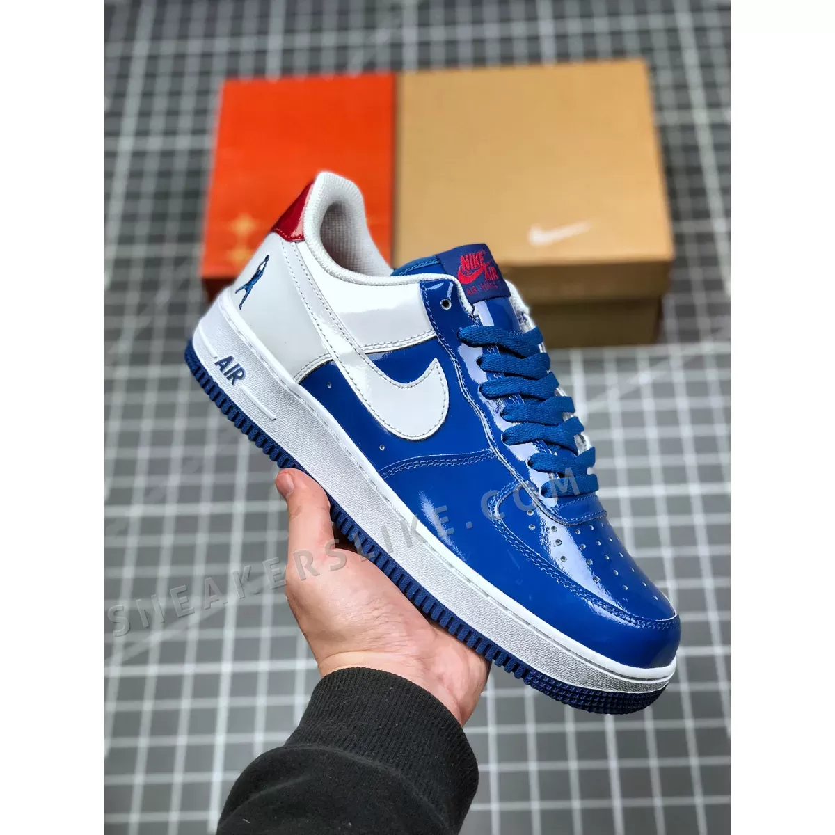 Nike Air Force 1 Sheed Low Blue Jay/White-Varsity Red 306347-411 New Releases