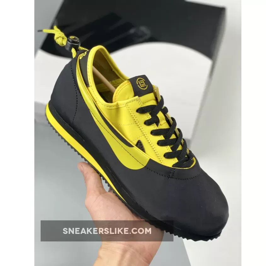 CLOT x Nike Cortez 'Bruce Lee' Black/Varsity Maize - clot x cortez