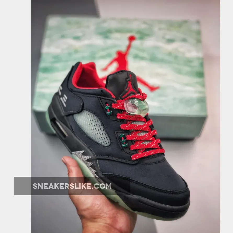 Clot x Air Jordan 5 Low Black Red DM4640-036 / aj5 clot