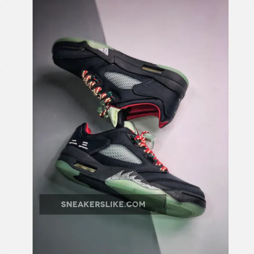 Clot x Air Jordan 5 Low Black Red DM4640-036 / aj5 clot