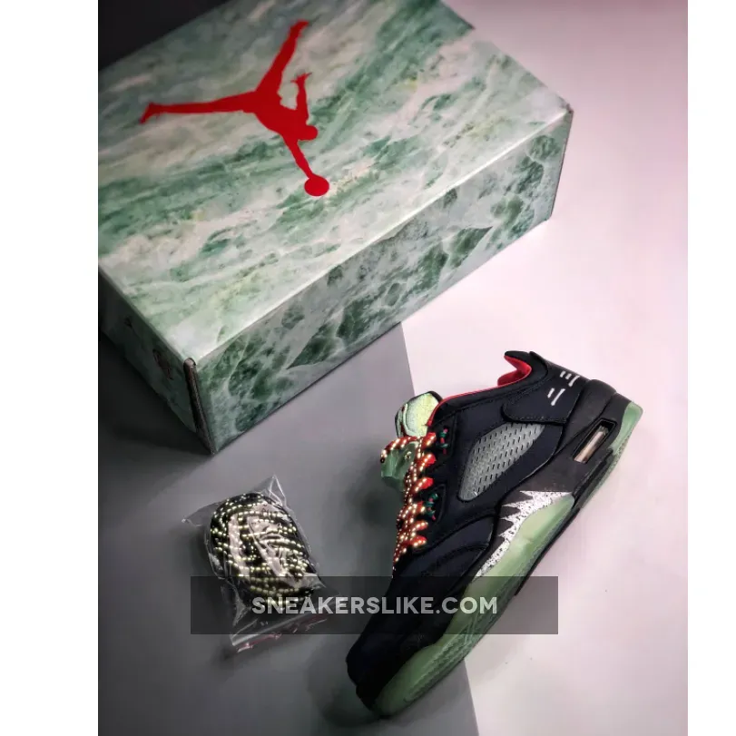 Clot x Air Jordan 5 Low Black Red DM4640-036 / aj5 clot