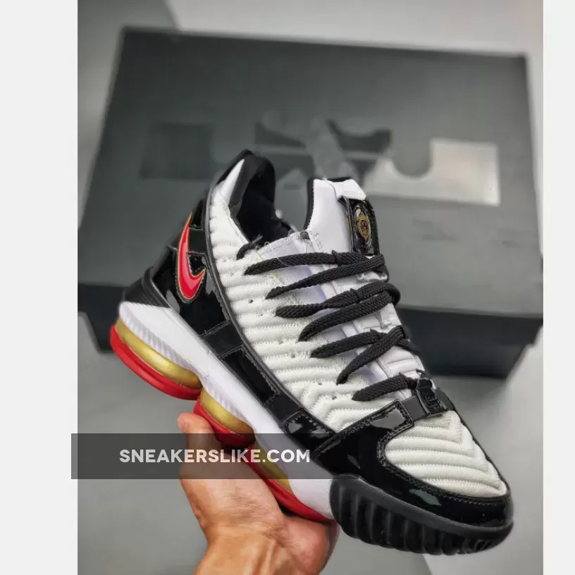 Nike LeBron 16 'Remix' Black White Red / lebron 16 remix