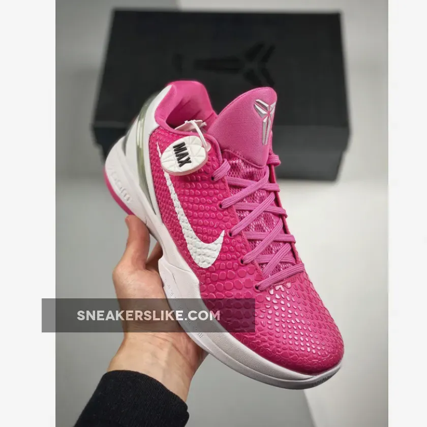 Nike Kobe 6 Protro 'Think Pink' Pinkfire/Metallic Silver-White kobe protro 6 pink