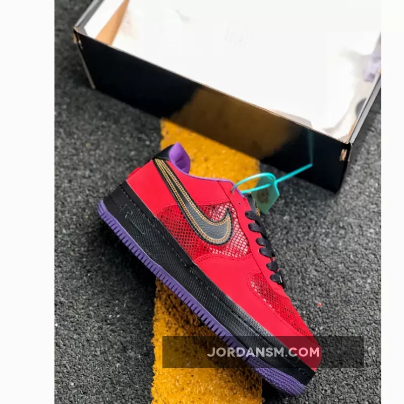 Nike Air Force 1 NG CMFT Low 'Year Of The Snake' Red/Black-Court Purple 555106-600 Restock