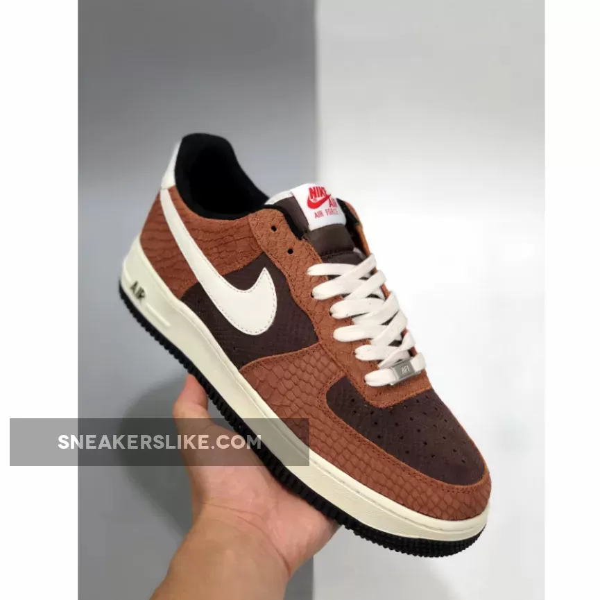 Nike Air Force 1 Snakeskin Brown CV5567-200 For Sale