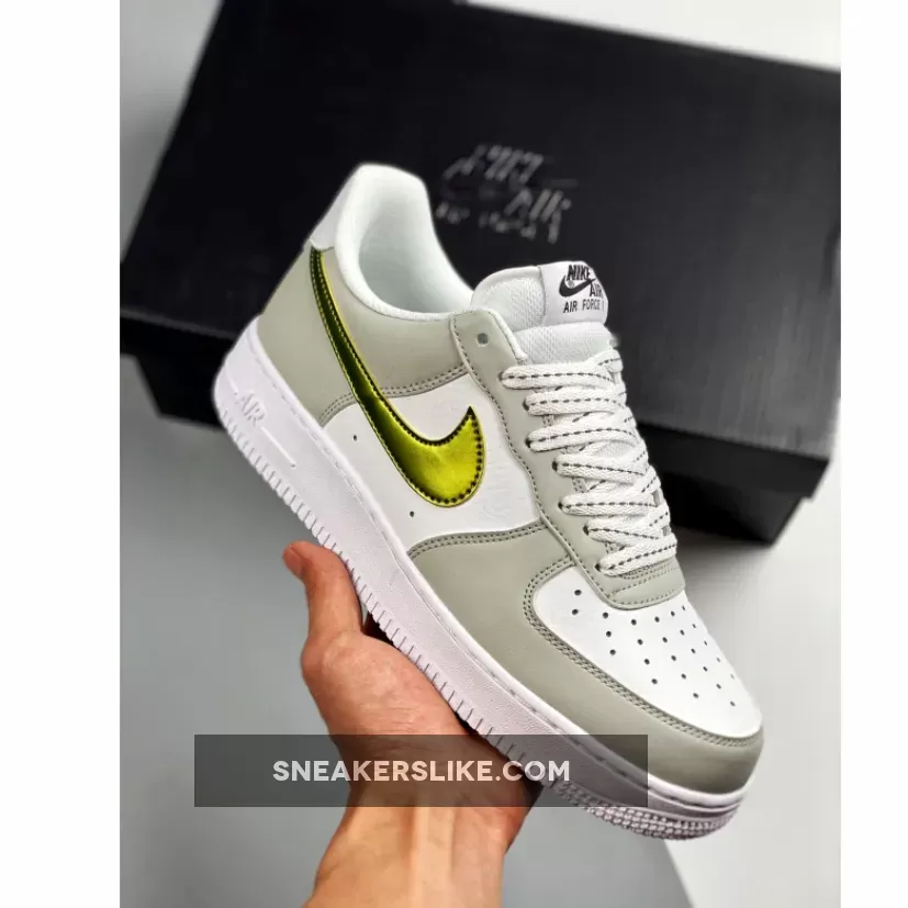 Nike Air Force 1 07 LV8 Grey Gold DC9029-100 #summit white af1