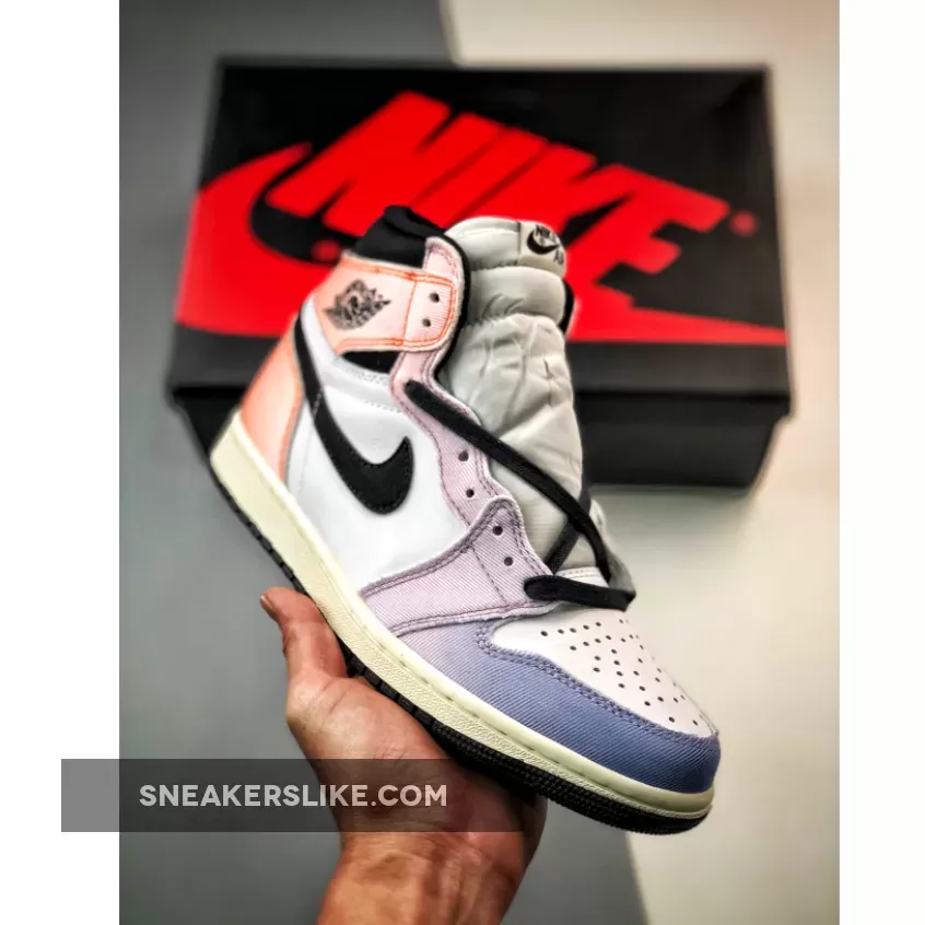 Air Jordan 1 High OG 'Skyline' Vivid Orange/Black/Iced Lilac/True Blue #skyline jordan 1