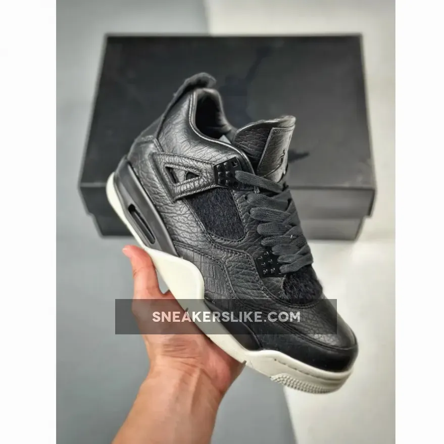 Jordan 4 Retro Pony Hair Black Pinnacle Air 819139-010