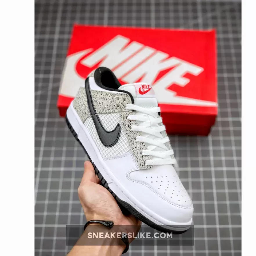 Nike Dunk Low Cl 'J-Pack' White/Black-Neutral Grey #nike dunk low jordan pack