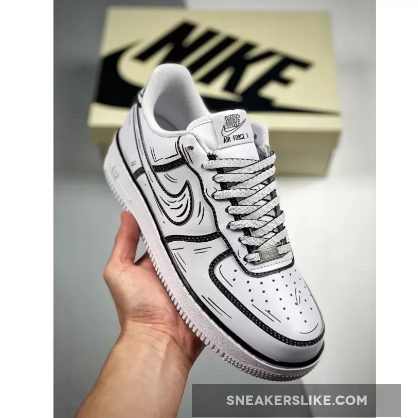 Nike Air Force 1 '07 Low 'Hand Drawn' White New Releases