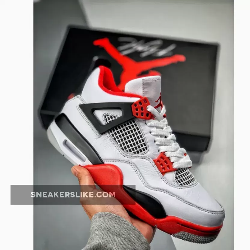 Air Jordan 4 IV Retro 'Fire Red' White/Varsity Red-Black fire red 4s goat