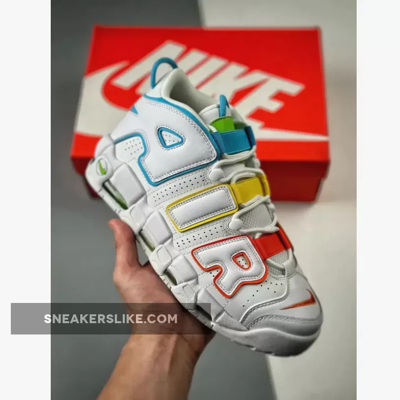 Nike Air More Uptempo White Multi , Nike Air 2020 White Rainbow FJ4624-100