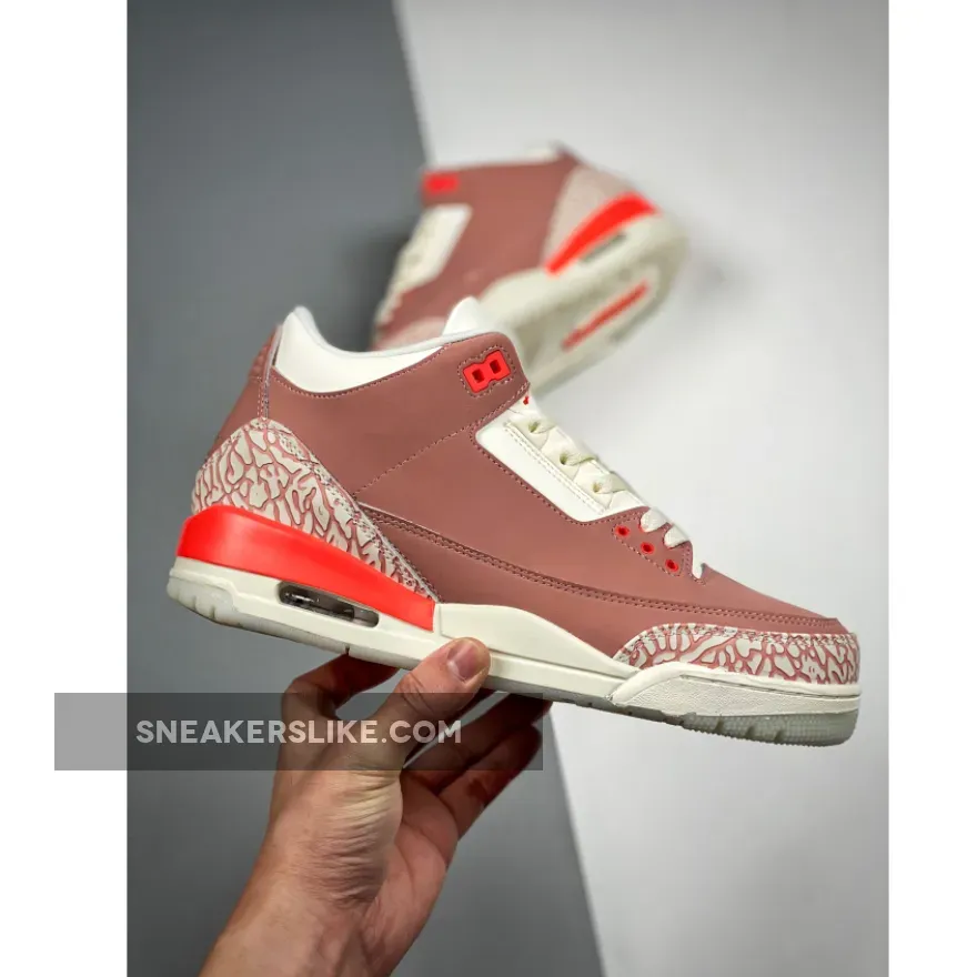 Light Pink Jordan 3 Air Jordan 3 Sail/Rust Pink-White-Crimson
