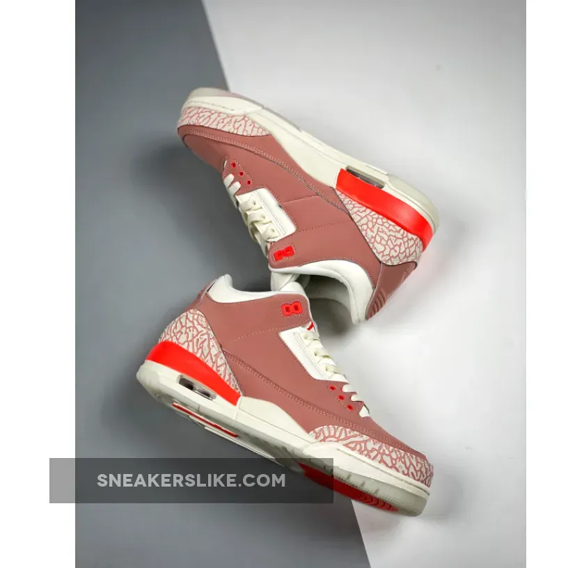 Light Pink Jordan 3 Air Jordan 3 Sail/Rust Pink-White-Crimson
