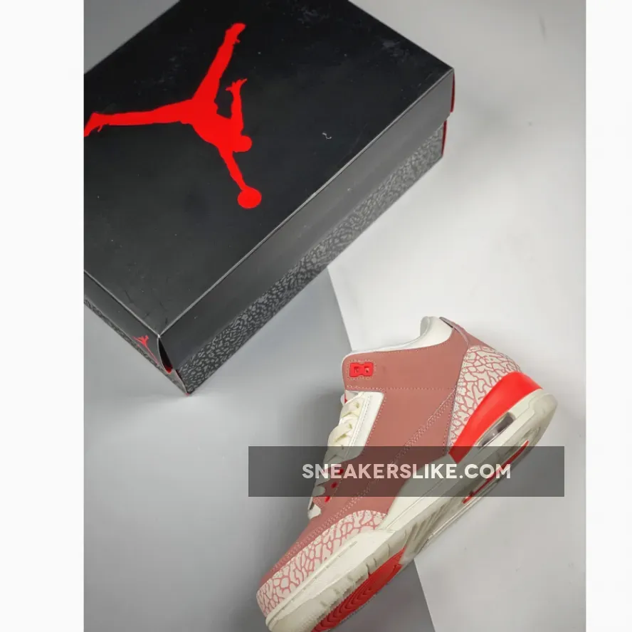 Light Pink Jordan 3 Air Jordan 3 Sail/Rust Pink-White-Crimson