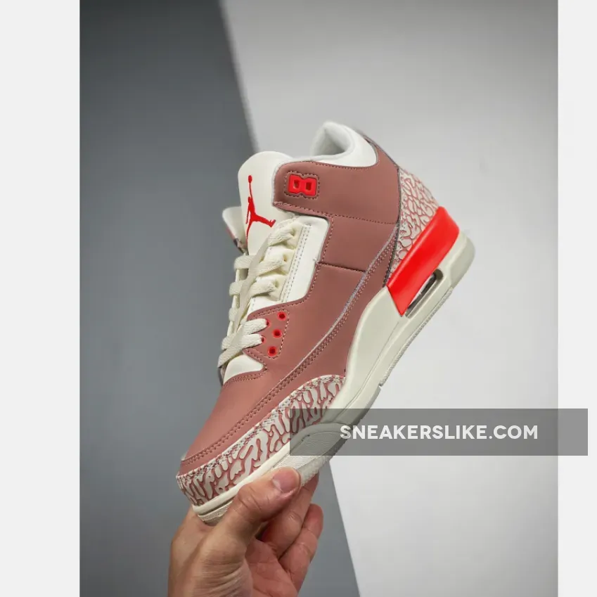 Light Pink Jordan 3 Air Jordan 3 Sail/Rust Pink-White-Crimson