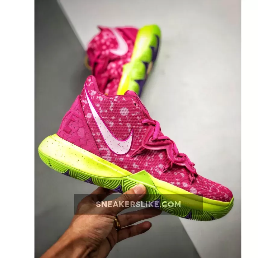 SpongeBob SquarePants x Nike Kyrie 5 'Patrick Star' Lotus Pink/University Red patrick star boots