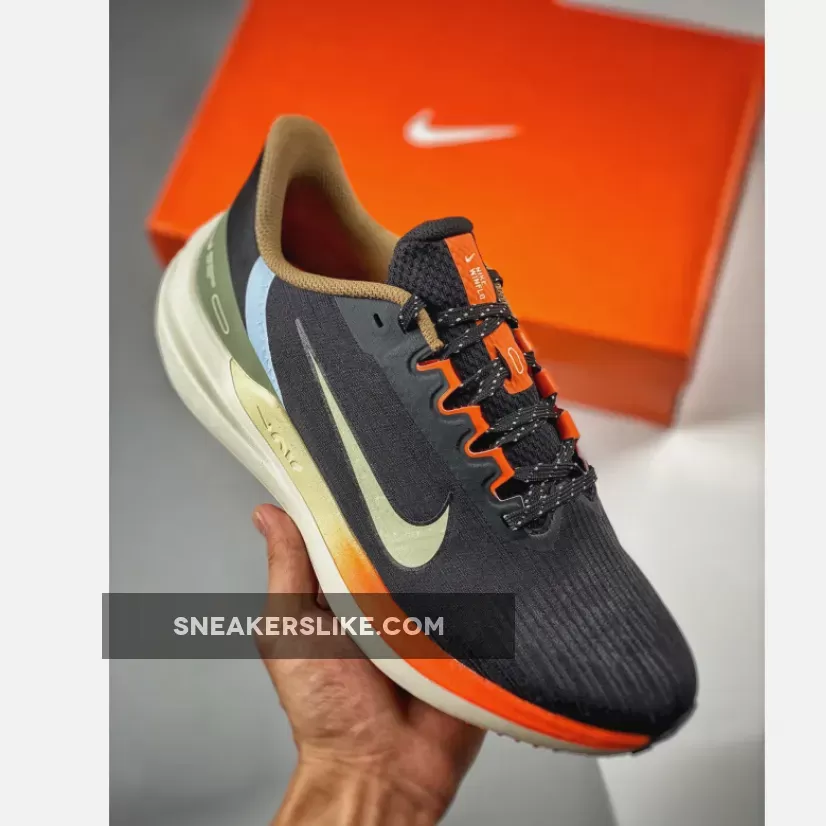 Nike Air Winflo 9 Black Green Safety Orange DX6040-071 Restock
