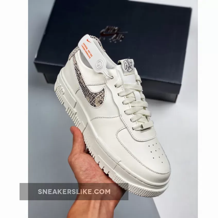 Nike Air Force 1 Pixel SE Snakeskin Sail Desert Sand CV8481-101 snakeskin air force 1
