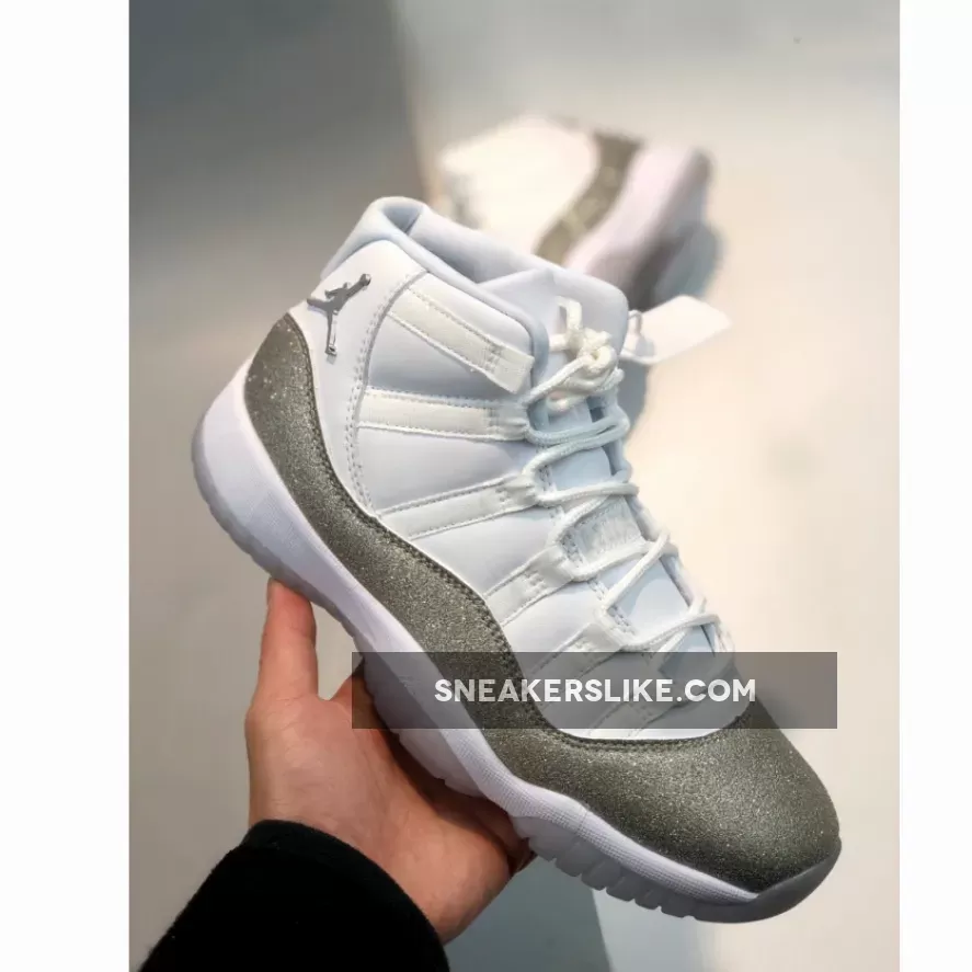 Jordan 11 Vast Grey AR0715-100 glitter 11 jordans