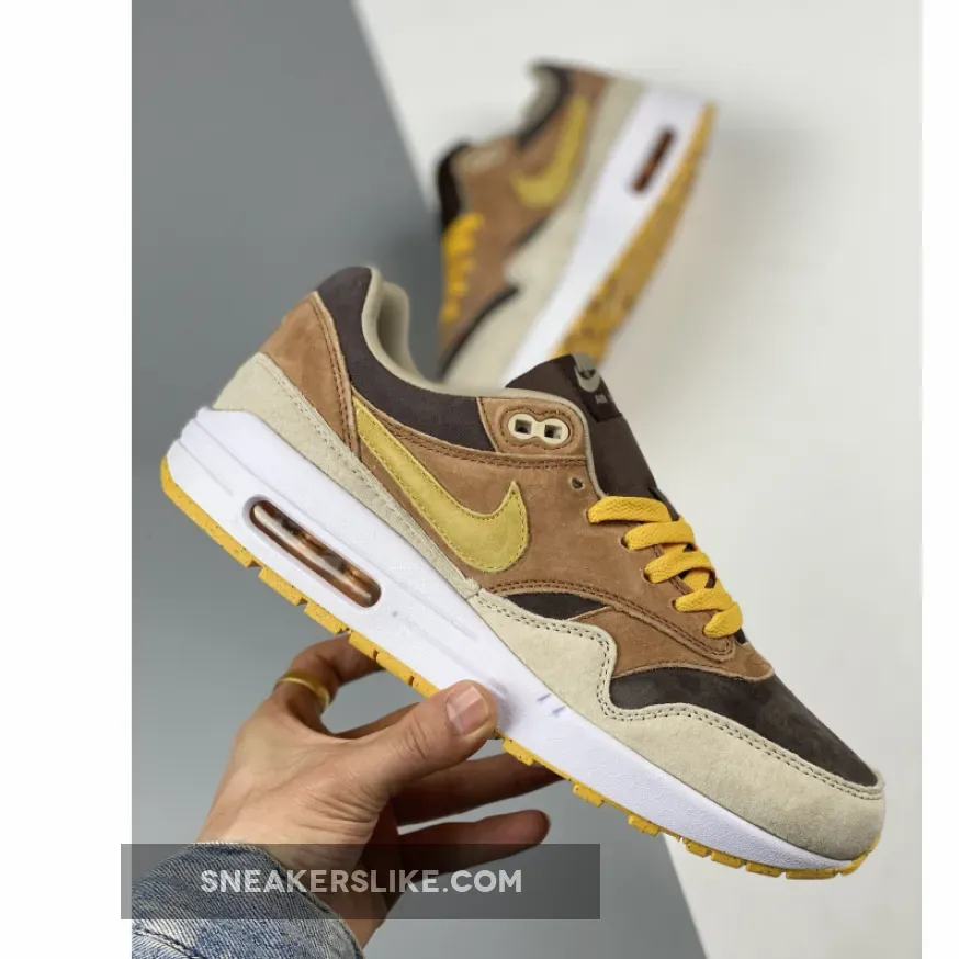 Nike Air Max 1 'Ugly Duckling' Pecan/Yellow Ochre-Brown DZ0482-200 / yellow nike air max