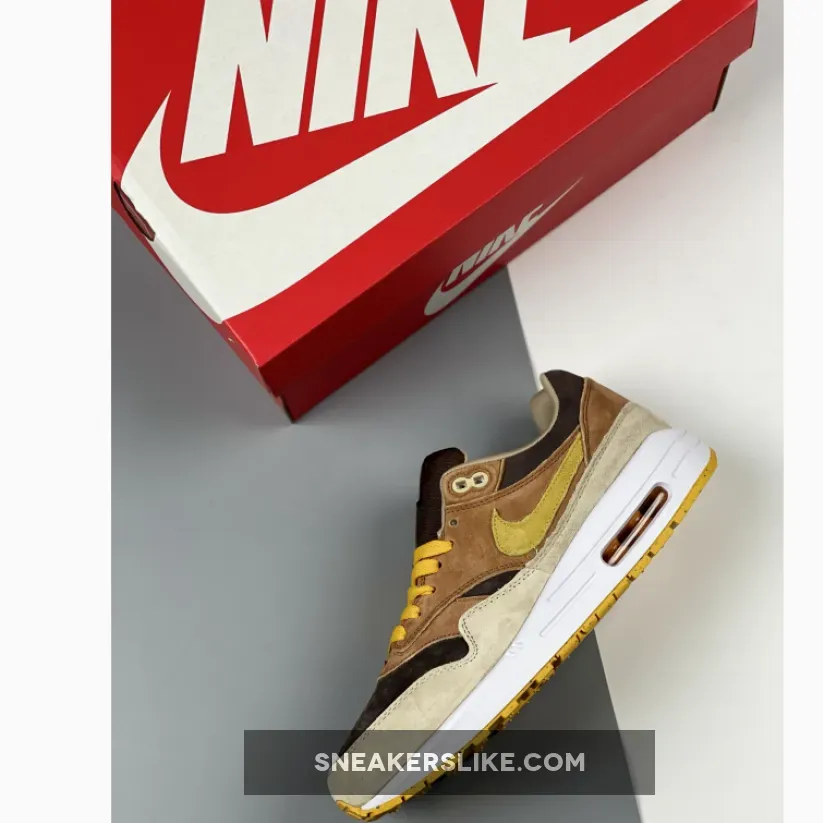 Nike Air Max 1 'Ugly Duckling' Pecan/Yellow Ochre-Brown DZ0482-200 / yellow nike air max