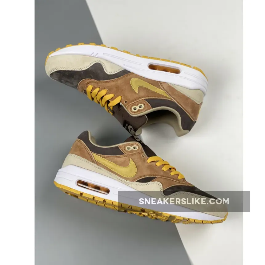 Nike Air Max 1 'Ugly Duckling' Pecan/Yellow Ochre-Brown DZ0482-200 / yellow nike air max